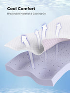 PERLECARE Queen 3 Inch Gel Memory Foam Mattress Topper with Cover