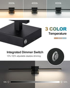 Black Battery Operated Wall Sconce with Remote Control 8000mAh
