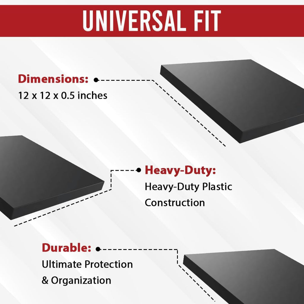 USA Made RV Leveling Jack Flex Pads 12" – Heavy-Duty Rubber Jack Pads (4-Pack) – Non-Slip, Shock-Absorbing Stabilizer Mats for Camper & Trailer