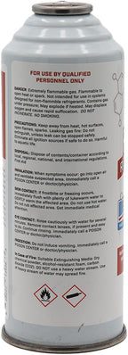 R290 AC Refrigerant Recharge Kit | 14" Hose Can Tap with Gauge | 3-8oz Cans