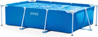 INTEX Metal Frame 9ft 10in x 6ft 6.75in x 29.5in Above Ground Swimming Pool