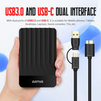 YOTUO 1TB External Hard Drive, Portable Storage Expansion HDD, USB 3.0 & USB-C for PC, Mac, Desktop, Laptop, Smartphone, PS4, Xbox One, Xbox 360