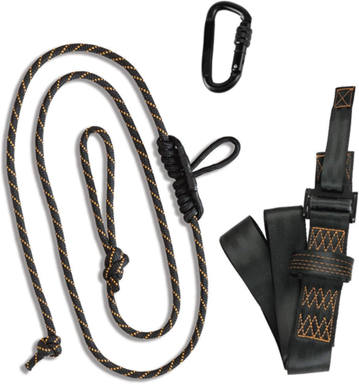 MUDDY Safeguard Youth Combo Safeguard Harness, Lineman's Rope, Tree Strap, Suspension Relief Strap, & Carabiner Super Light Easy-to-Use 360-degree