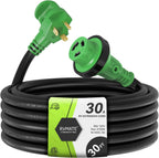 30 Amp 30 Feet RV Lockable Power Extension Cord