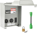 RVGUARD 20 30 50 Amp RV Temporary Power Outlet Panel with Breaker, Type 3R