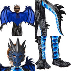 Joyfy Dragon Costume for Kids Boys Dragon Costume with Dragon Wings, Tail and Mask Outfits Set for Toddlers Halloween Dress Up 5-12 Years