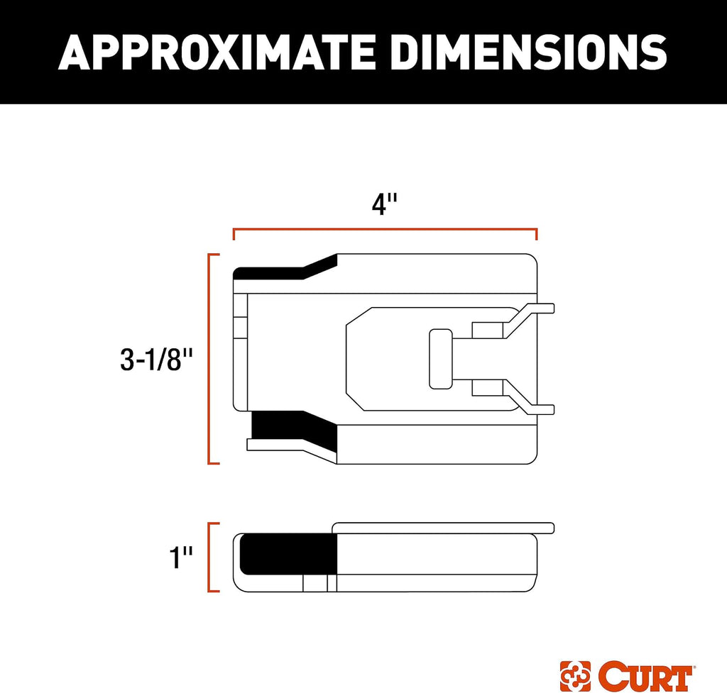 CURT 51146 TriFlex Next Proportional Inertia Electric Trailer Brake Controller, Fully Adjustable, Low Profile, 2-4 Axles, Plug-and-Play