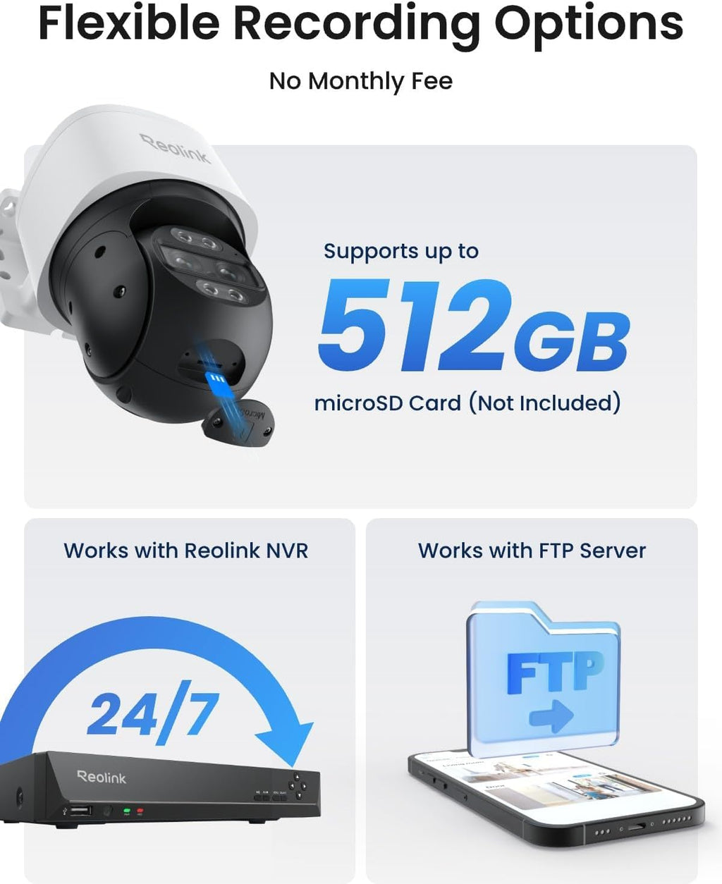 REOLINK TrackMix PoE Dual-Lens PTZ Security Camera 6X Hybrid Zoom Tracking