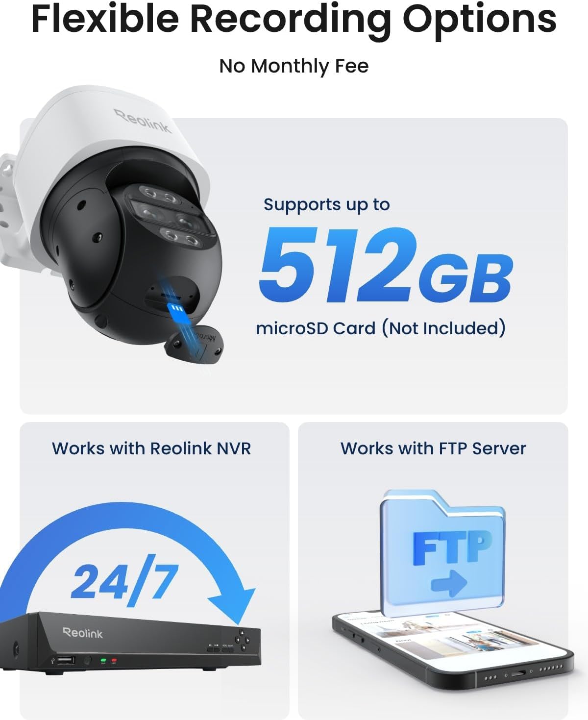 REOLINK TrackMix PoE Dual-Lens PTZ Security Camera 6X Hybrid Zoom Tracking