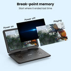 ieGeek 17.5" Portable DVD Player with 15.6" Large HD Swivel Screen, Black