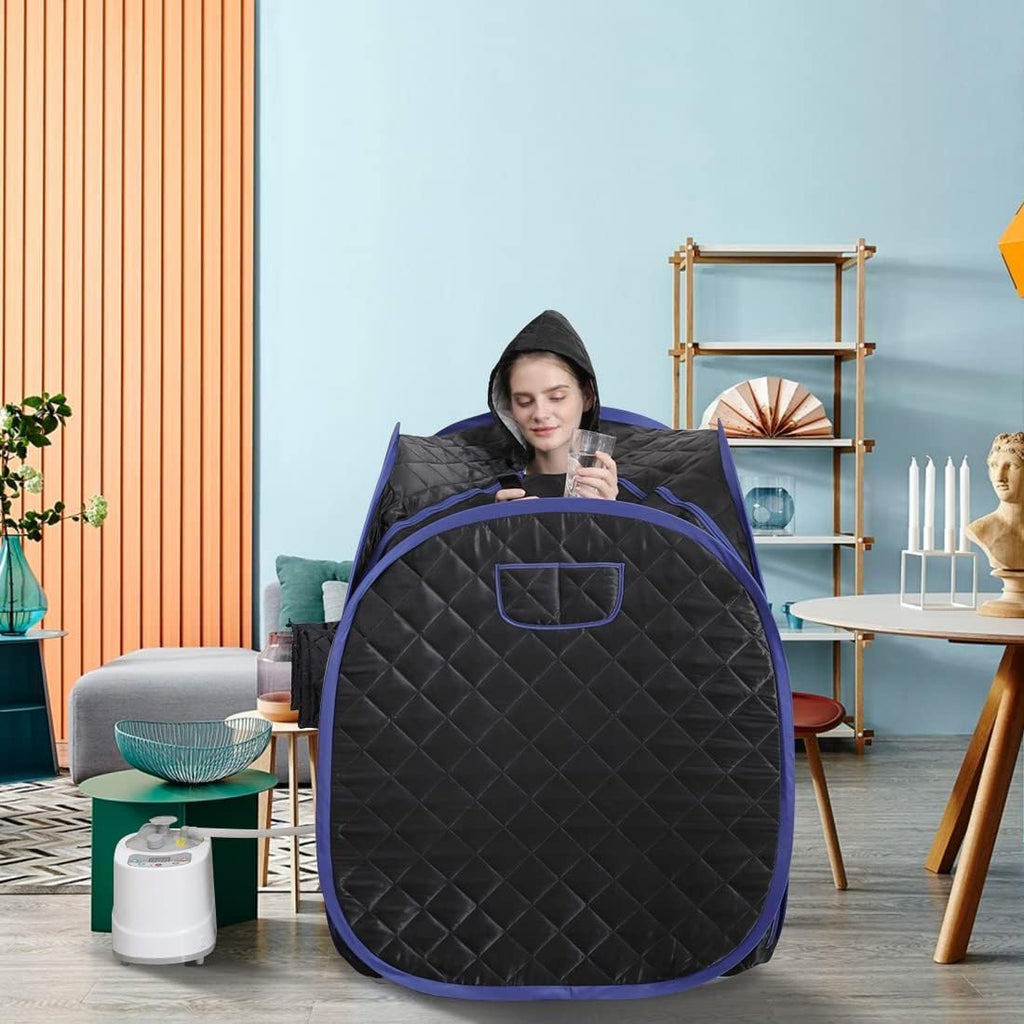 Portable Steam Sauna, Full Body Home Sauna Spa, Pop-up Design, 120V