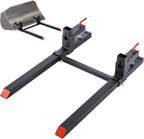 VEVOR Pallet Forks, 2000 lbs Clamp on Pallet Forks, 43-Inch Total Length Heavy-Duty Tractor Fork with Adjustable Stabilizer Bar for Tractor