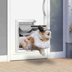 [Petoasis] 3-Flaps Heavy-Duty Dog Door, Rust Proof Aluminum Alloy Frame