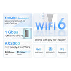 TP-Link AX3000 WiFi 6 Dual-Band Range Extender PCMag Editor's Choice