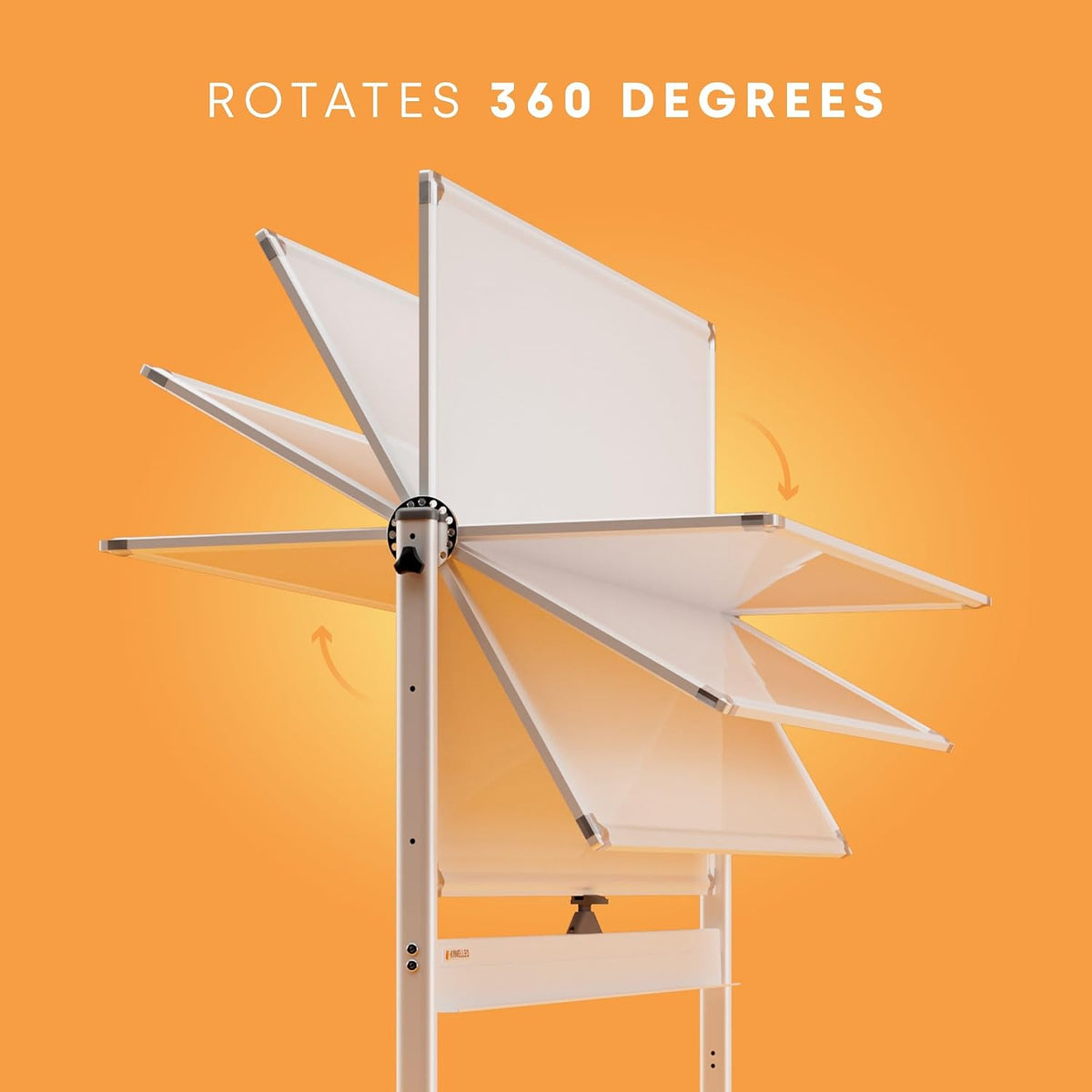 Rolling Whiteboard on Wheels 48" x 36", Double Sided White Board