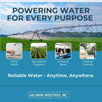 Hallmark Industries MA0419X-12A Deep Well Submersible Pump, 2 HP, 230V, 35 Gpm, 420 feet, Stainless Steel