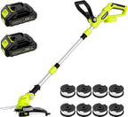 20V Electric Cordless String Trimmer 2 x 2.0Ah Battery Powered with Charger