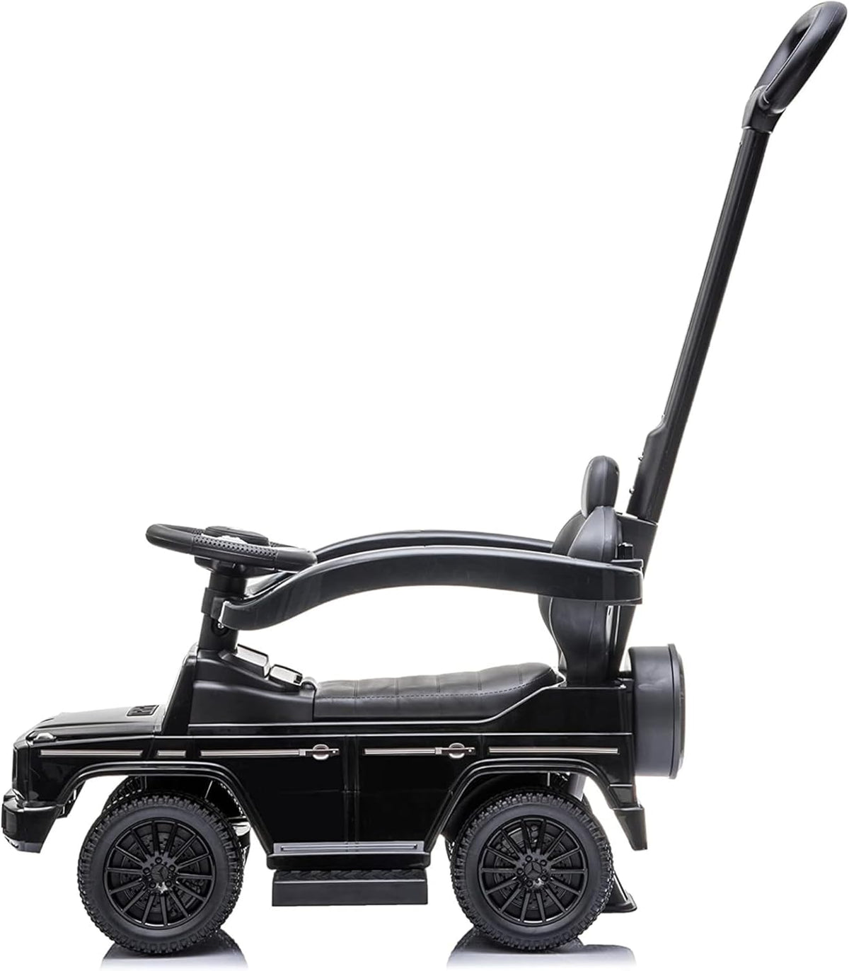Best Ride On Cars 3 In 1 Mercedes G-Wagon Push Car for Toddlers 1 to 3 Years Old, Kids Outdoor Stroller with Music, Horn Sounds, and Handle