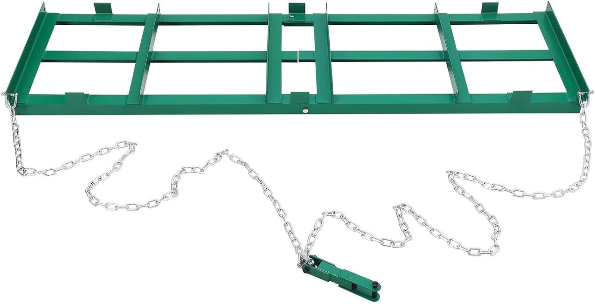 Garvee 6 FT Drag Harrow Driveway Grader, Tow Behind Lawn and Power Rake