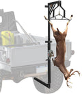 2" Hitch Mounted Deer Hanger, 600LBS Capacity, with 2 Size Gambrels and Winch, Hunting Game Hoist Truck Hitch 360 Degrees Swivel Mounted