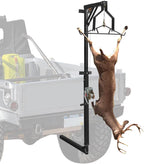 2" Hitch Mounted Deer Hanger, 600LBS Capacity, with 2 Size Gambrels and Winch, Hunting Game Hoist Truck Hitch 360 Degrees Swivel Mounted