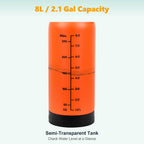 8L/2.1-Gal Portable Shower for Beach & Camping, 10 Spray Patterns