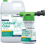 Eco Strong Outdoor Odor Eliminator | Outside Dog Urine Enzyme Cleaner – Powerful Pet, Cat, Animal Scent Deodorizer | Professional Strength for Yard