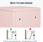 Garvee Lockable Metal Locker Cabinet, 39''h Metal Storage Cabinet with Lock