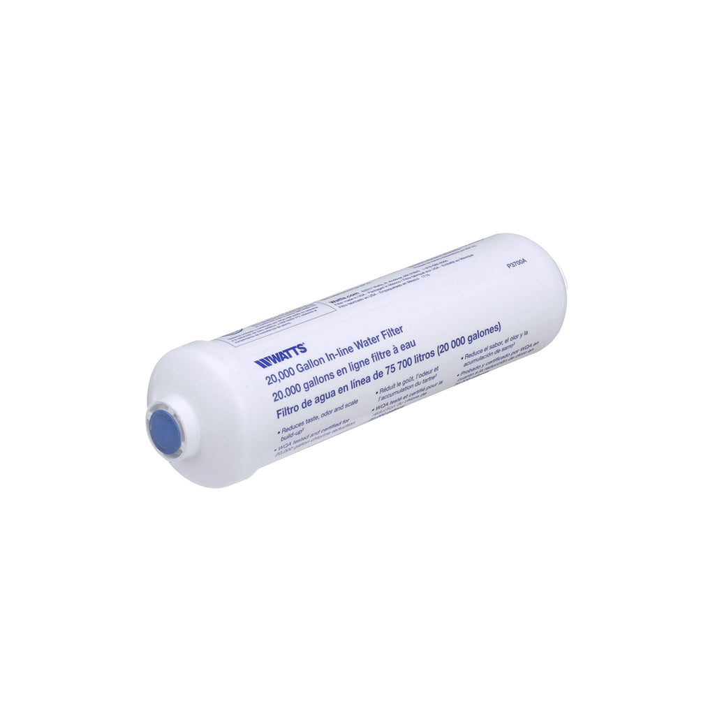 Watts Premier 20000 Gallon Inline Water Filter 1/4" Brass Connectors