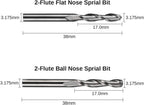 Genmitsu 40pcs End Mills CNC Router Bits, 1/8" Shank