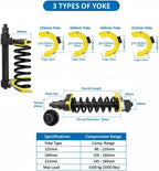 MacPherson Strut Spring Compressor Tool, Impact Wrench Rated, 3 Fork Sizes