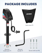 Kohree Electric Trailer Jack 4000 lbs with 7-Way Connector, Heavy Duty