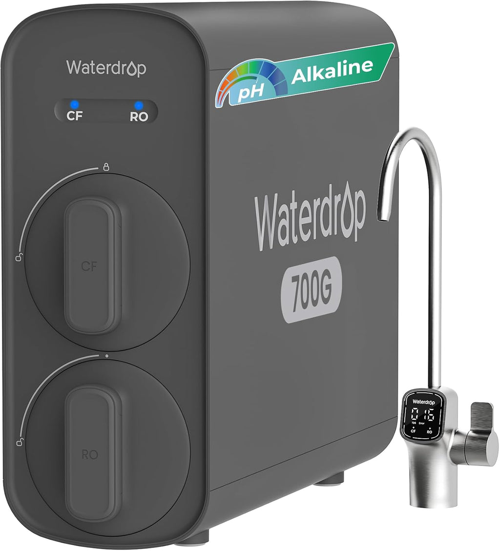 Waterdrop G5P700A Alkaline Mineral Reverse Osmosis Water Filter, 700 GPD