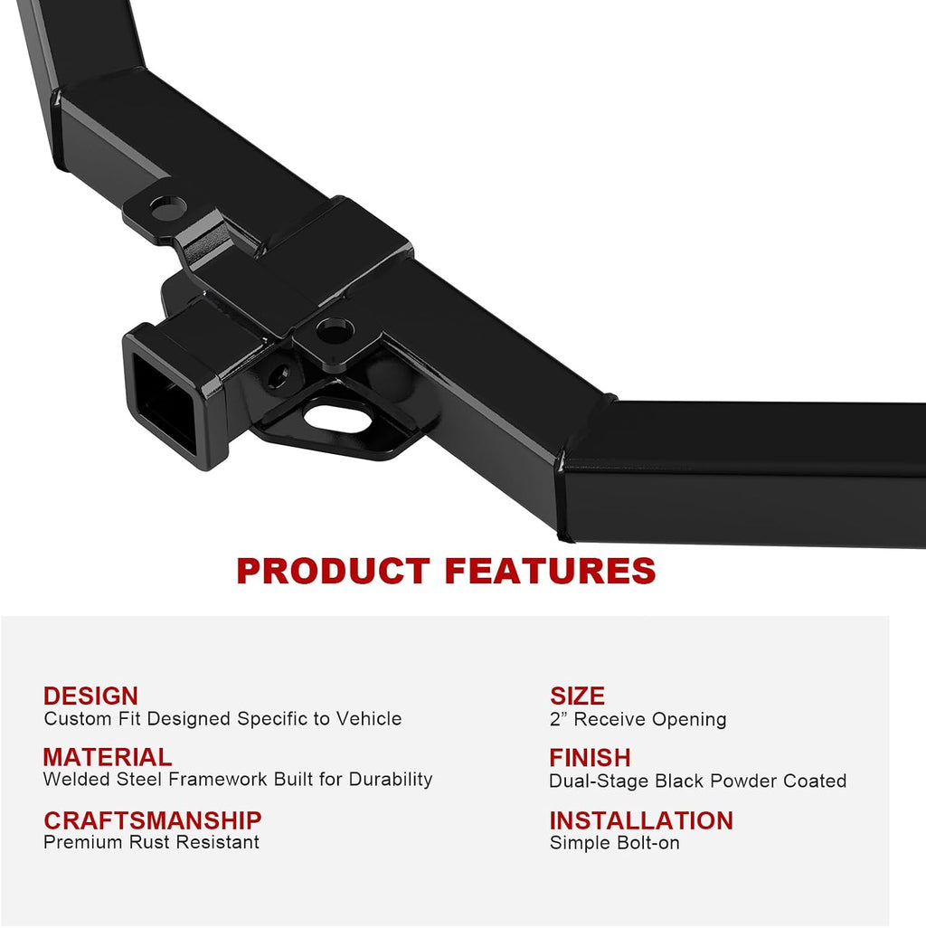 APS Trailer Hitch Receiver, 2" Tow Hitch for Silverado&Sierra 1500