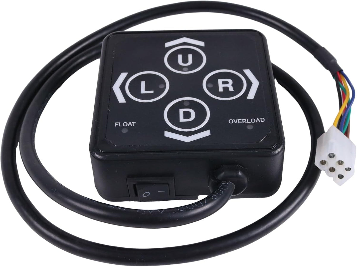 6 Plugs Membrane Switch Snow Plow Touch Pad Controller 22154 22690 56462 Compatible with Meyer E47 E57 E60 Snow Plows for Buyers 1306083 1306901