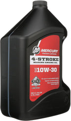 Mercury 10W-30 4-Stroke Mineral Marine Engine Oil, 1 Gallon - 8M0078626