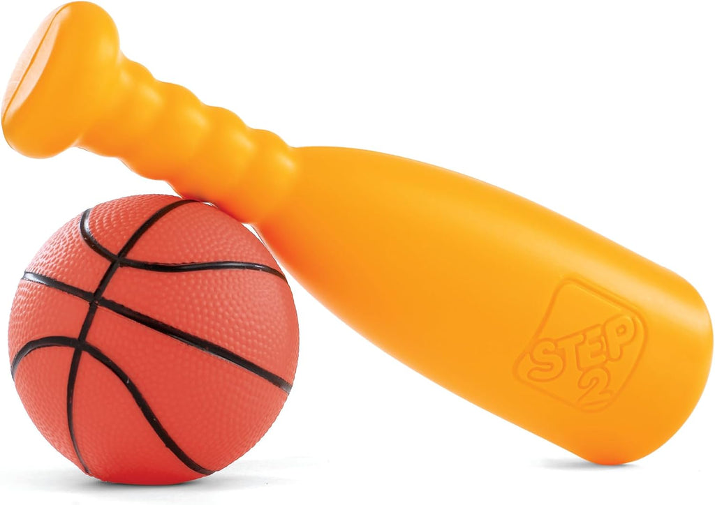 Step2 Sports-Tastic Activity Center, Toddler Sports Playset, Indoor/Outdoor Slide, Play Gym Includes Bat & Balls, Made of Durable Plastic, For