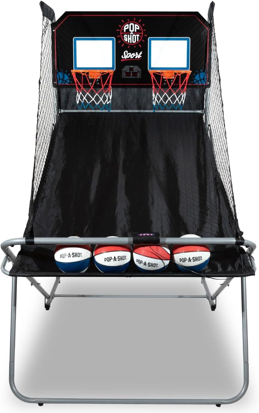 Pop-A-Shot Official Dual Shot Sport Arcade Basketball Game (Black and Blue)