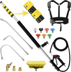 JANZ 24 FT Pressure Washer Telescoping Wand with Extension Wands