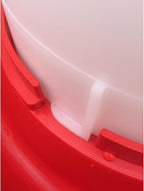Farm Innovators Thermostatically Controlled Heated 3 Gallon Plastic Outdoor Year Round Hanging Water Fountain for Poultry Watering, Red