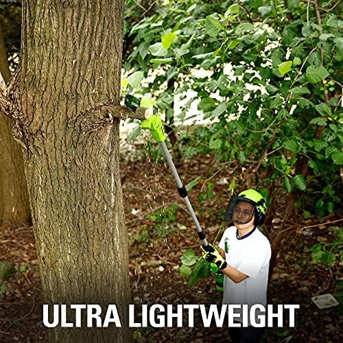 Greenworks 24V 8" Polesaw, 2.0Ah Battery and Charger Included