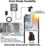 JVR Automatic Chicken Coop Door, Timer, Anti-Pinch, Aluminum Predator Proof