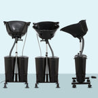 Portable Shampoo Bowl with Electric Pump (Pack of 1) | Adjustable Basin Height, Dual-Bucket Design with Drain Hoses | Home & Barber Use