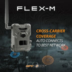 SPYPOINT Flex-M Twin, Cellular Trail Camera, Night Vision, Free Photo Plan