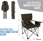 ALPS Mountaineering King Kong Camping Chairs for Adults with Mesh Cup Holders and Pockets, Built Durable and Reliable with Compact Foldable Steel