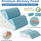 6PCS Wedge Pillow Set for After Surgery, Sit Up Pillow, White