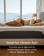 Viscosoft 3 Inch Memory Foam Mattress Topper King - Pain & Pressure Relief