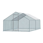 Ktaxon Chicken Coop,13' x 10' Chicken Cage House Metal Hen Run House Waterproof Rabbits Habitat Cage