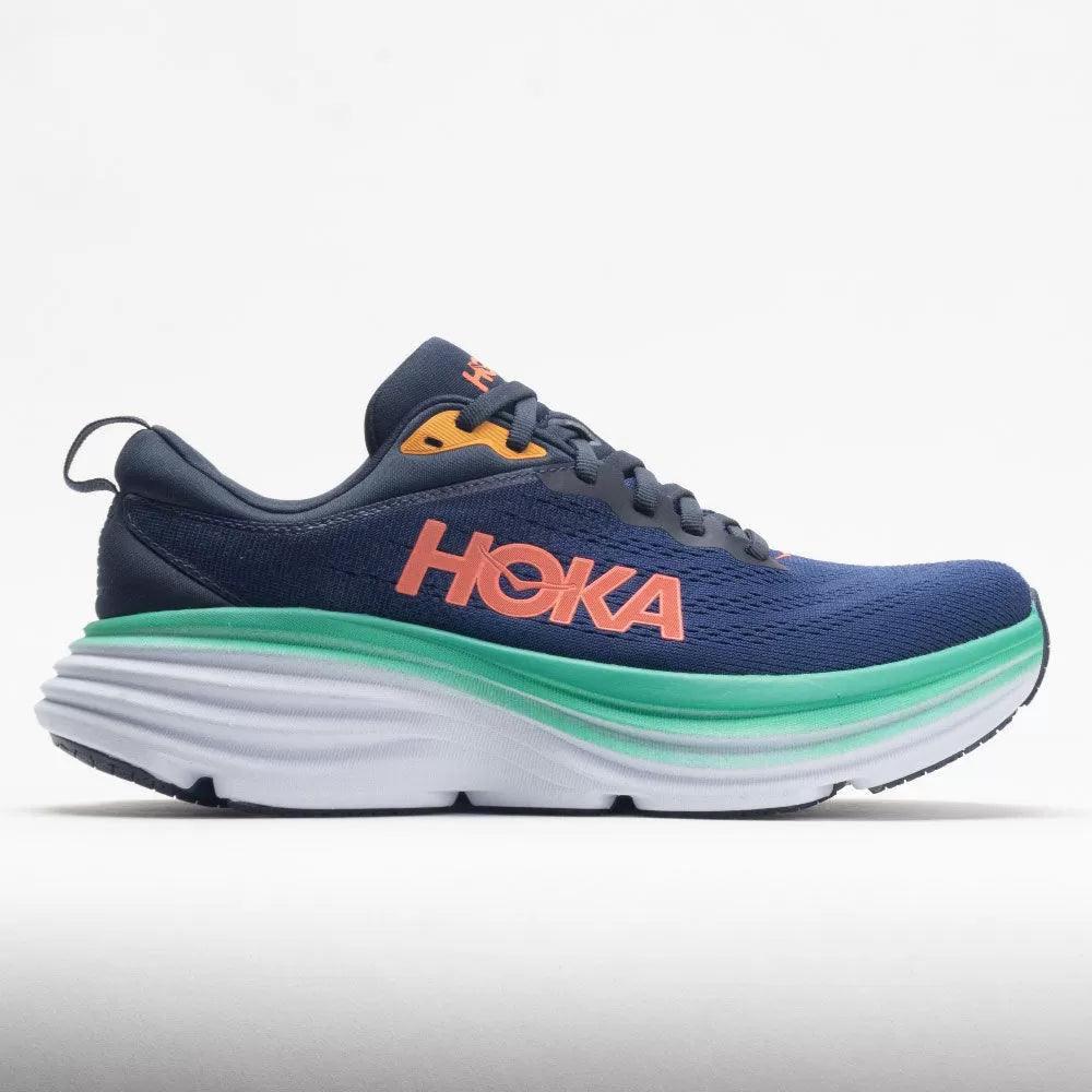 Women's Running Shoes, Outer Space/Bellwether Blue - Bondi 8