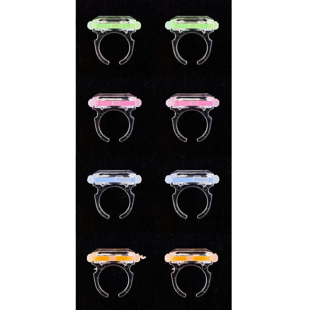 Multicolor Plastic Glow Ring Party Favors, 8 Pieces, by Way To Celebrate